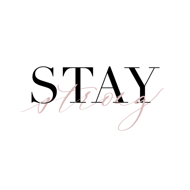 stay strong - digitales Lettering