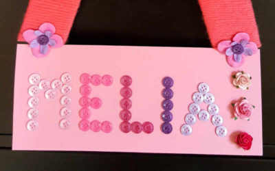 DIY Namensschild fürs Kinderzimmer