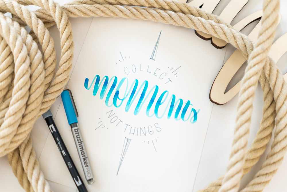 Handlettering: collect moments not things