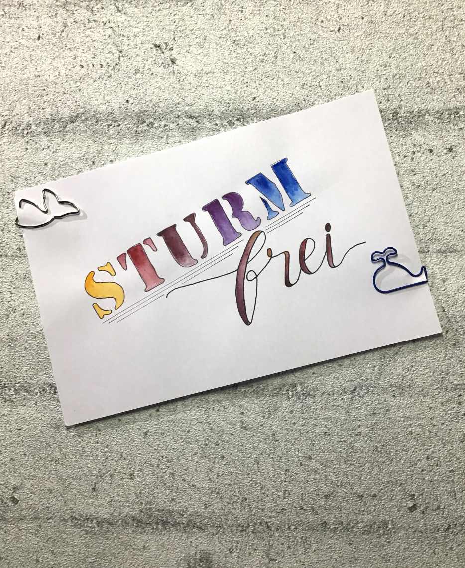 sturmfrei - Handlettering